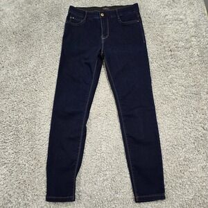 Curve Appeal Womens Skinny Jeans Dark Wash Stretch Denim Size 6/28 Minimalist